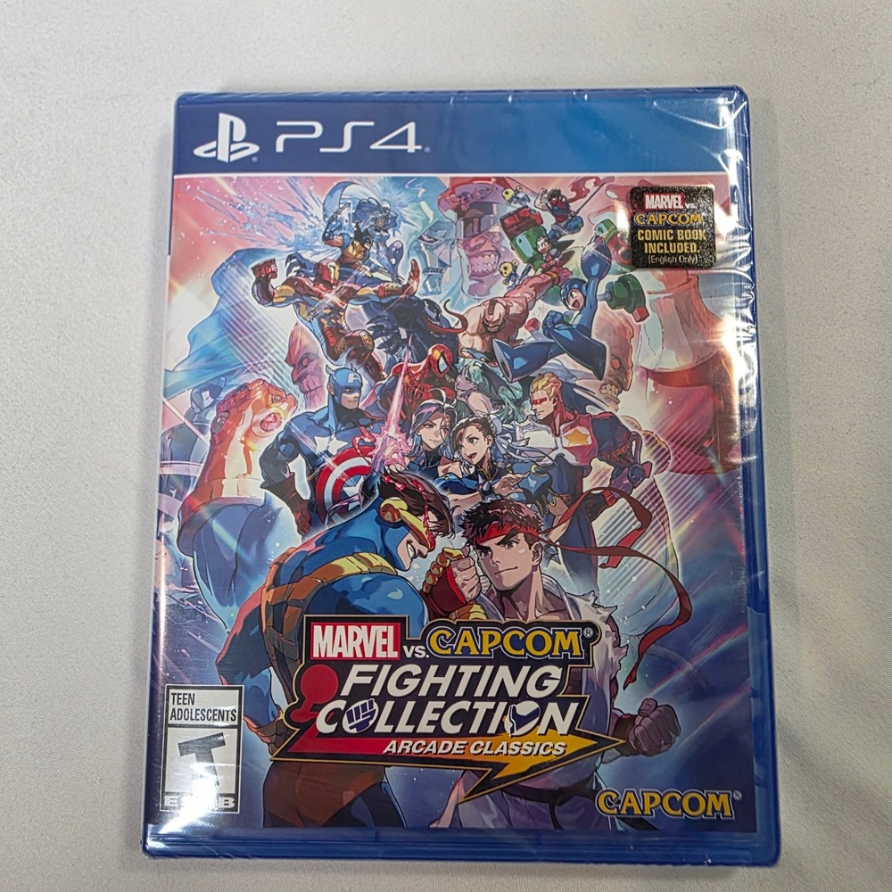 Capcom Marvel vs Capcom Fighting Collection PS4 New Sealed Comic Included